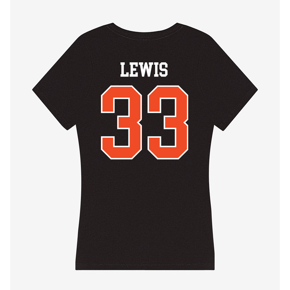 Campbell - NCAA Baseball : Harrison Lewis - Women's V-Neck T-Shirt-1