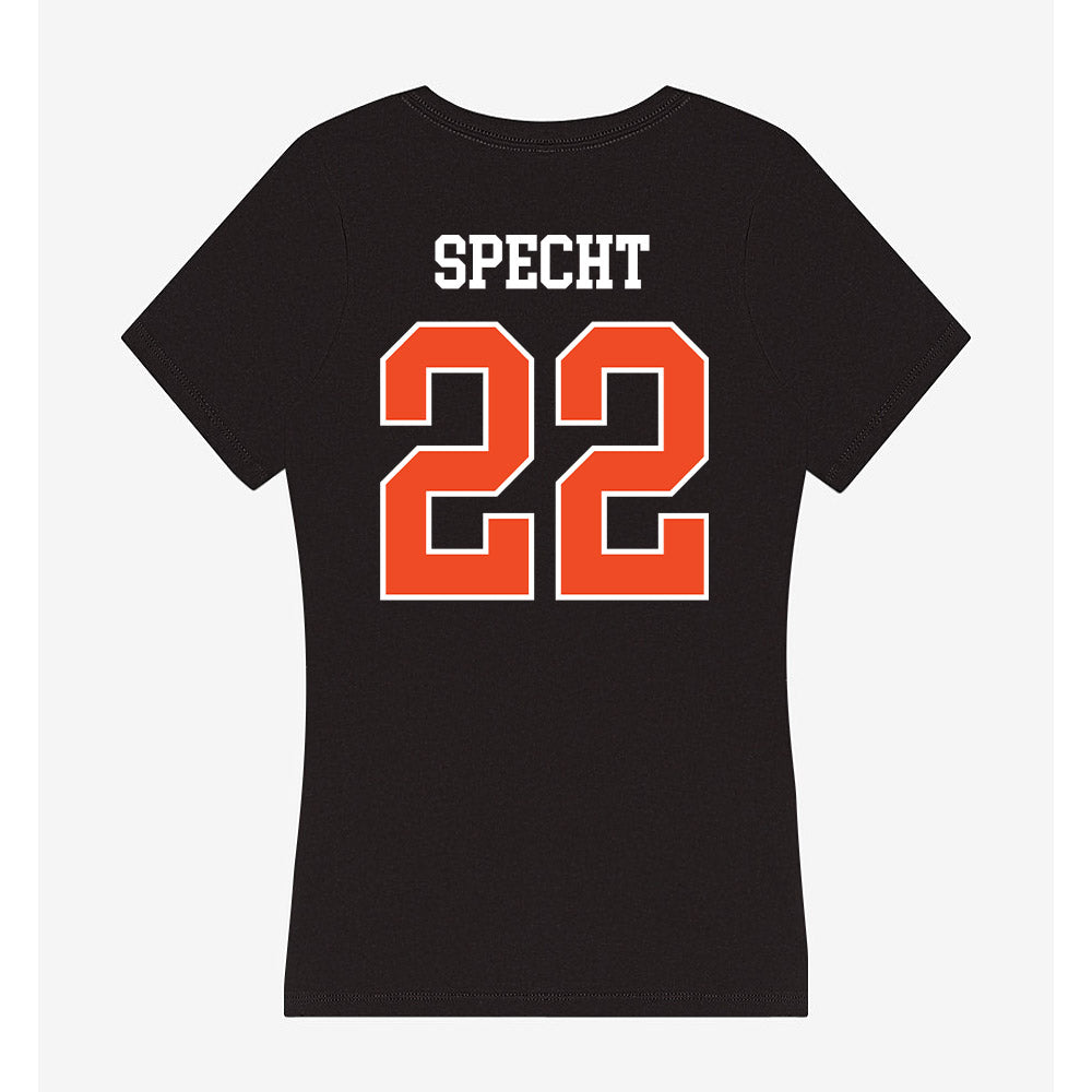 Campbell - NCAA Softball : Kylie Specht - Women's V-Neck T-Shirt-1