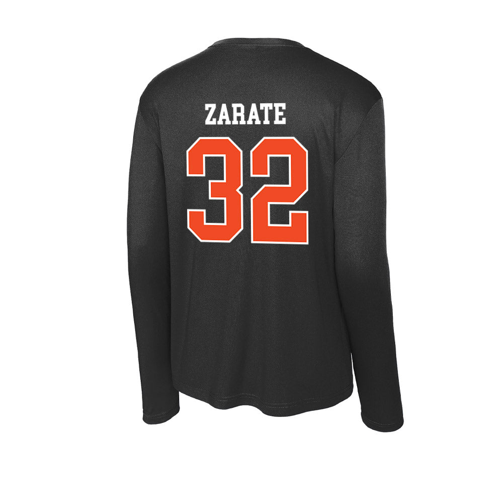Campbell - NCAA Men's Soccer : Gabe Zarate - Activewear Long Sleeve T-Shirt-1