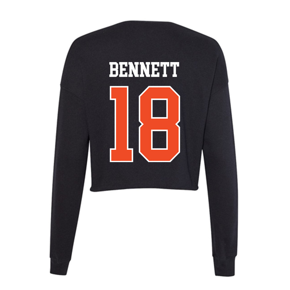 Campbell - NCAA Softball : Ryleigh Bennett - Women's Cropped Crew Fleece-1