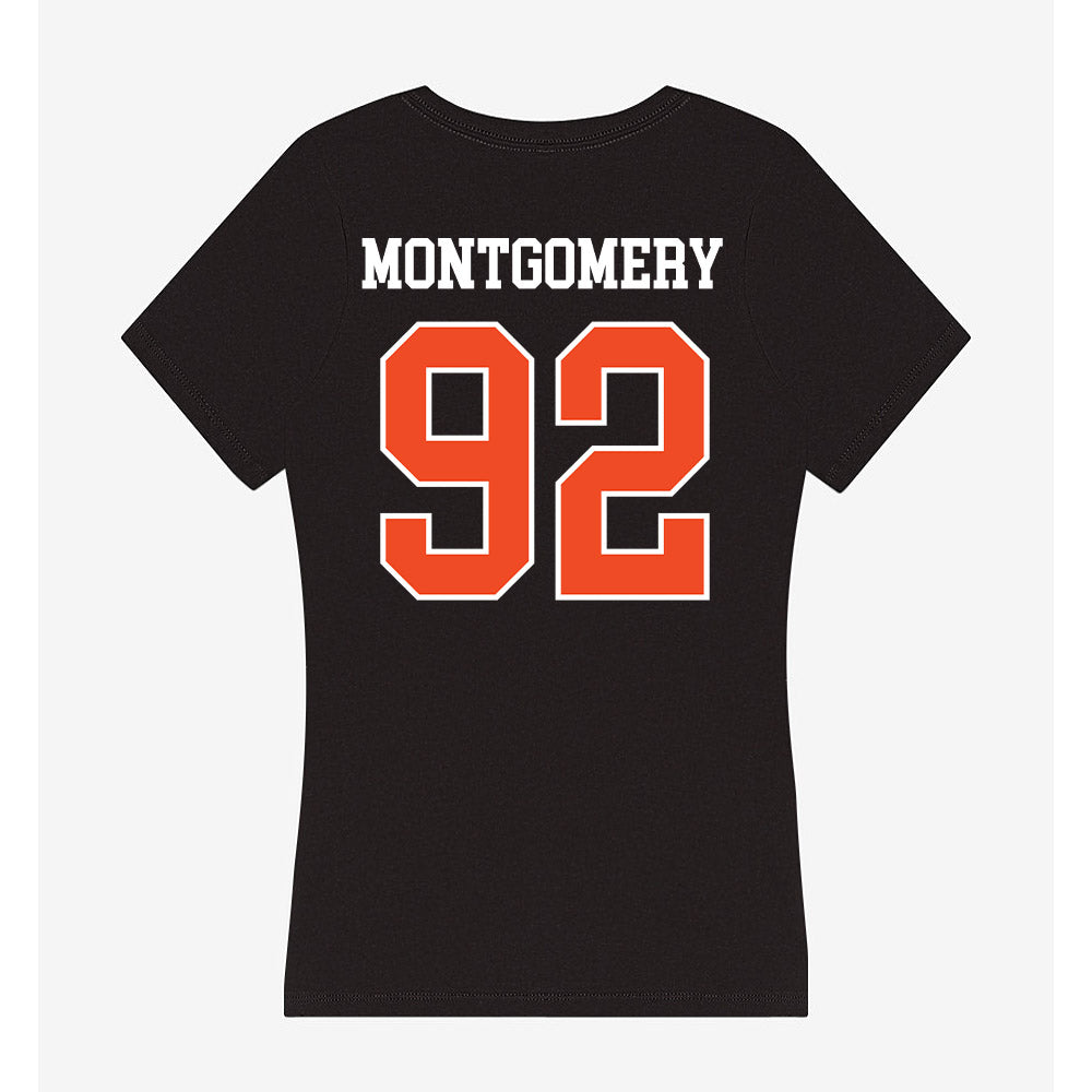 Campbell - NCAA Softball : Charlie Montgomery - Women's V-Neck T-Shirt-1