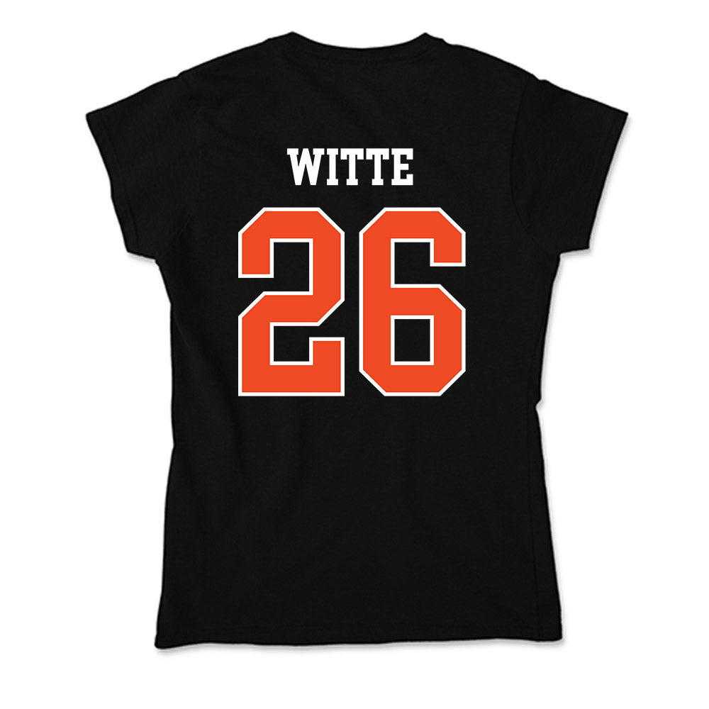 Campbell - NCAA Women's Soccer : Samantha Witte - Soft Style Women’s T-Shirt-1