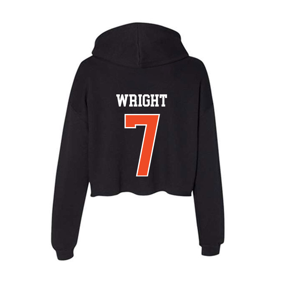 Campbell - NCAA Men's Soccer : Marco Wright - Women's Crop Fleece Hoodie-1