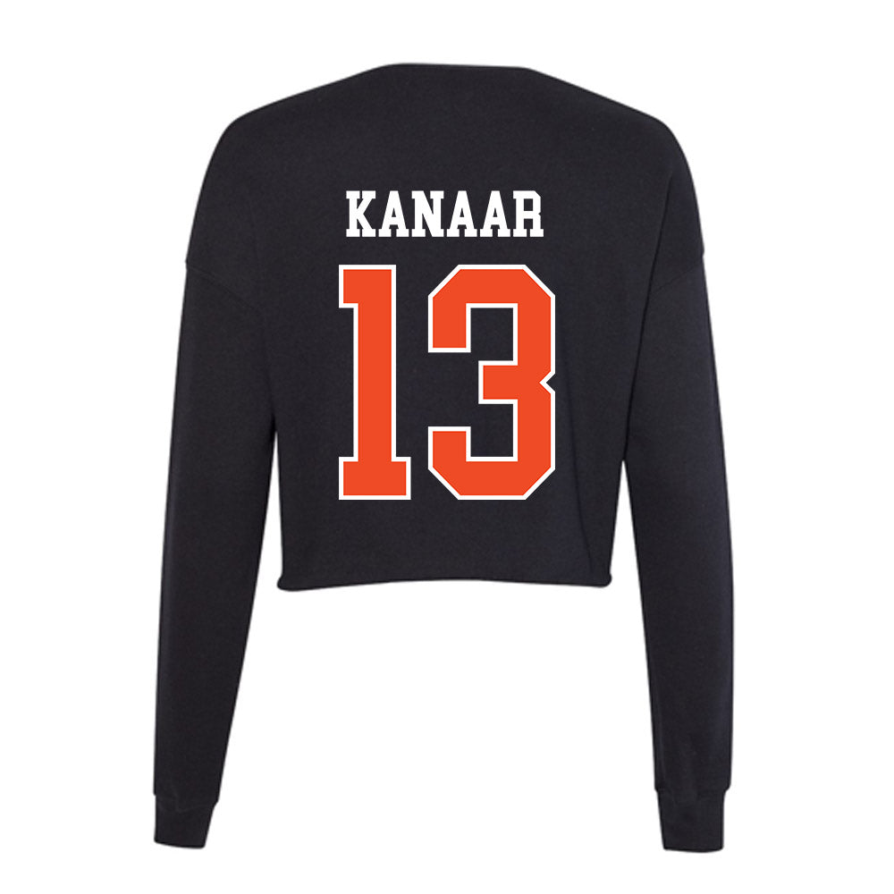 Campbell - NCAA Women's Soccer : Ava Kanaar - Women's Cropped Crew Fleece-1