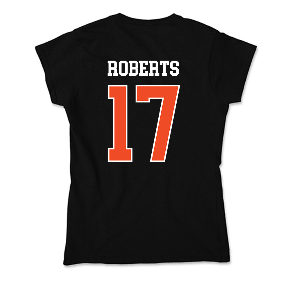 Campbell - NCAA Baseball : Jackson Roberts - Soft Style Women’s T-Shirt-1