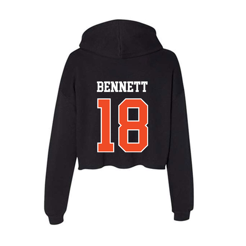 Campbell - NCAA Softball : Ryleigh Bennett - Women's Crop Fleece Hoodie-1