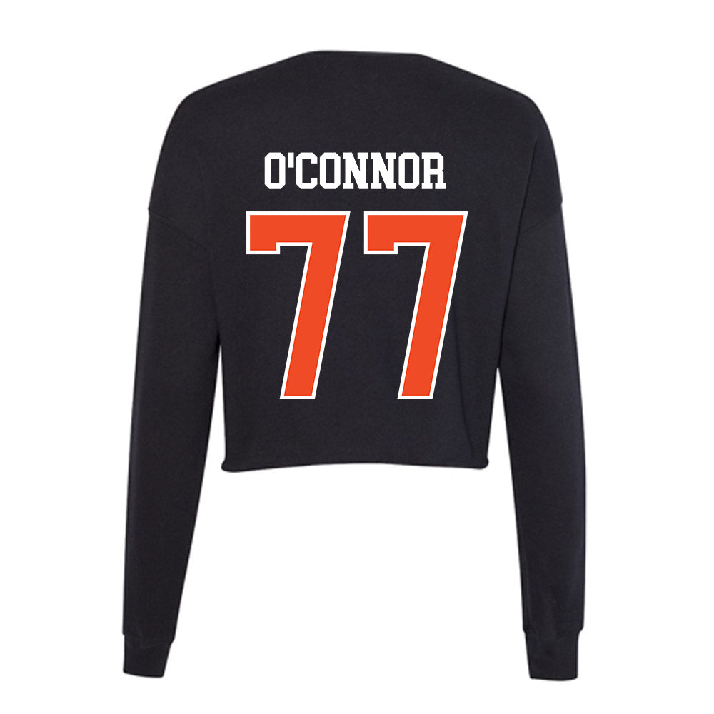 Campbell - NCAA Football : Jack O'Connor - Women's Cropped Crew Fleece-1