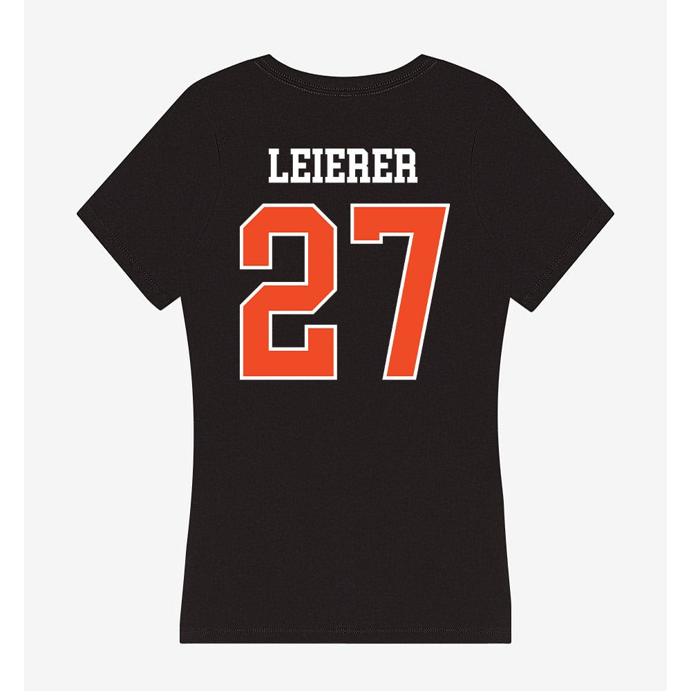 Campbell - NCAA Softball : Hannah Leierer - Women's V-Neck T-Shirt-1