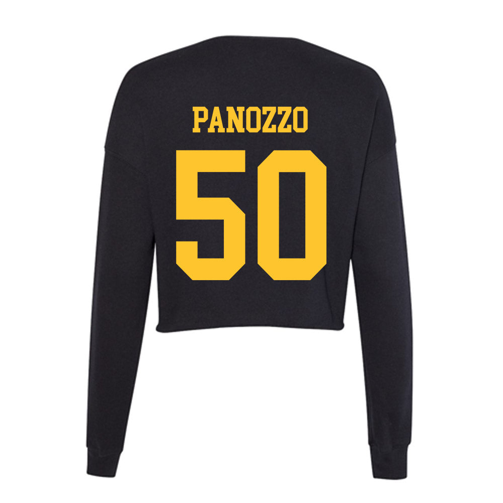 Wyoming - NCAA Football : Giovanni Panozzo - Women's Cropped Crew Fleece-1