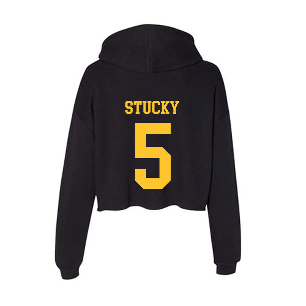 Wyoming - NCAA Women's Volleyball : Maddy Stucky - Women's Crop Fleece Hoodie-1
