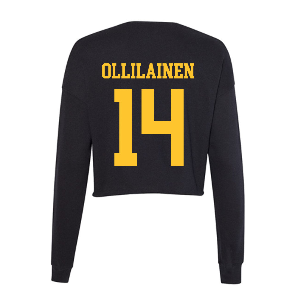 Wyoming - NCAA Women's Basketball : Kati Ollilainen - Women's Cropped Crew Fleece-1