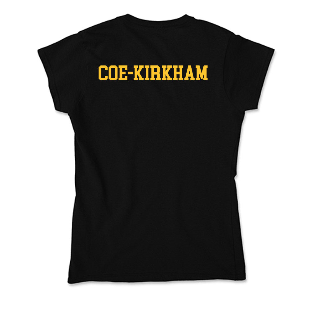 Wyoming - NCAA Men's Golf : Kirby Coe-Kirkham - Soft Style Women’s T-Shirt-1