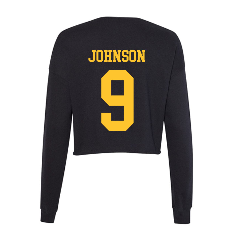 Wyoming - NCAA Football : Brayden Johnson - Women's Cropped Crew Fleece-1