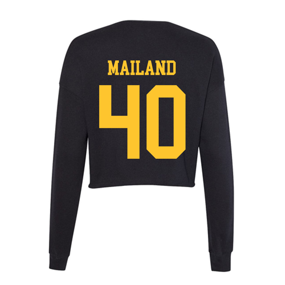 Wyoming - NCAA Football : Cooper Mailand - Women's Cropped Crew Fleece-1