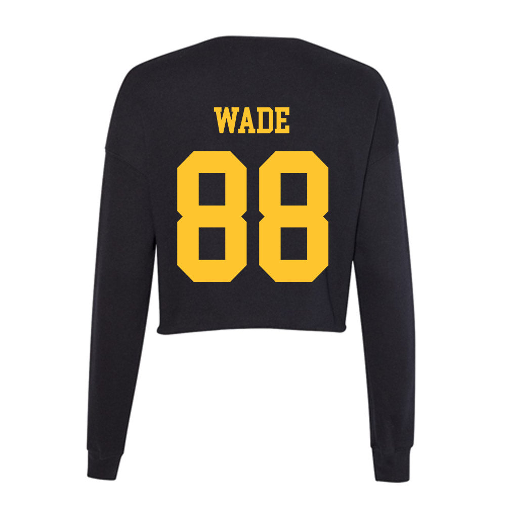 Wyoming - NCAA Football : Tell Wade - Women's Cropped Crew Fleece-1