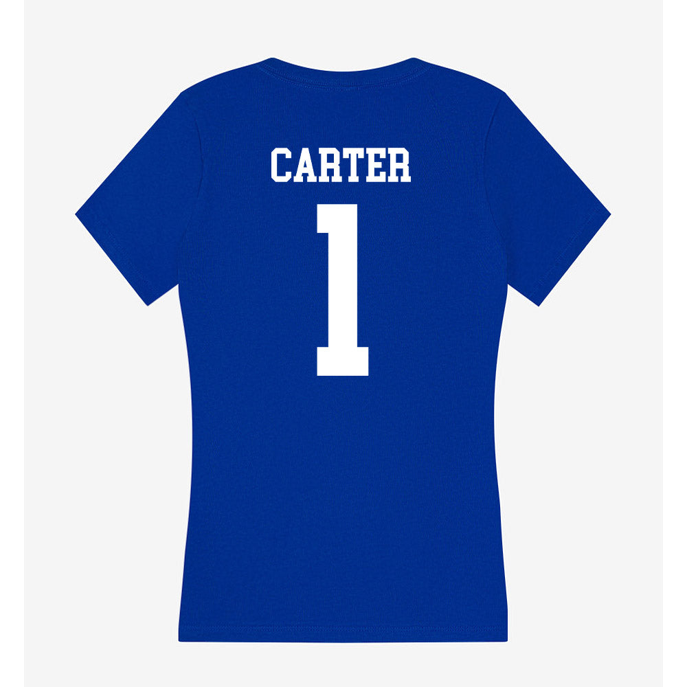 LA Tech - NCAA Women's Volleyball : Sydnee Carter - Women's V-Neck T-Shirt-1