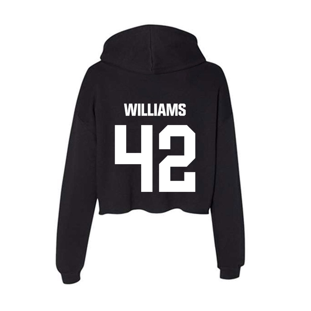 Arkansas State - NCAA Football : Shaun Williams - Women's Crop Fleece Hoodie-1
