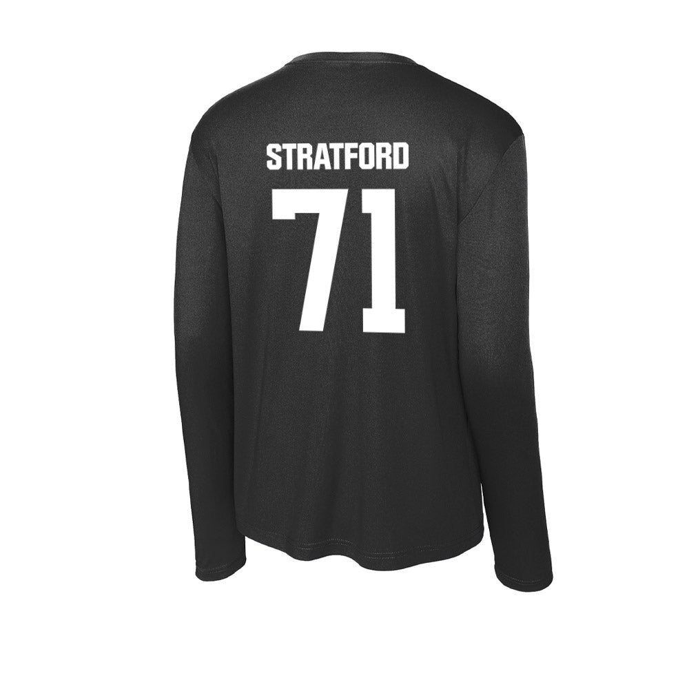 Arkansas State - NCAA Football : Chace Stratford - Activewear Long Sleeve T-Shirt-1
