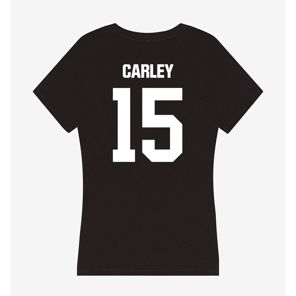 NMSU - NCAA Softball : Riley Carley - Women's V-Neck T-Shirt-1