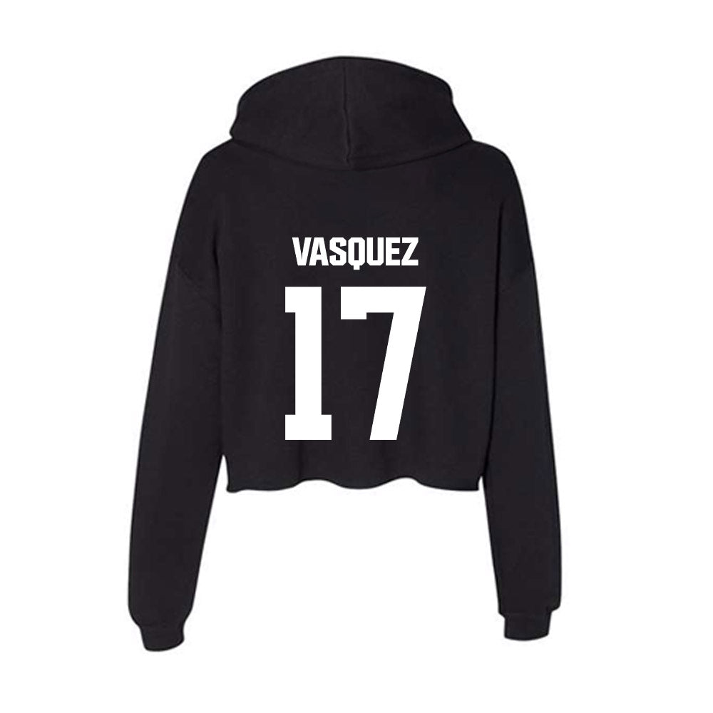 NMSU - NCAA Women's Volleyball : Jazlyn Vasquez - Women's Crop Fleece Hoodie-1