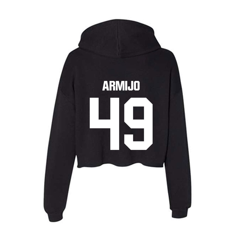 NMSU - NCAA Football : Noah Armijo - Women's Crop Fleece Hoodie-1