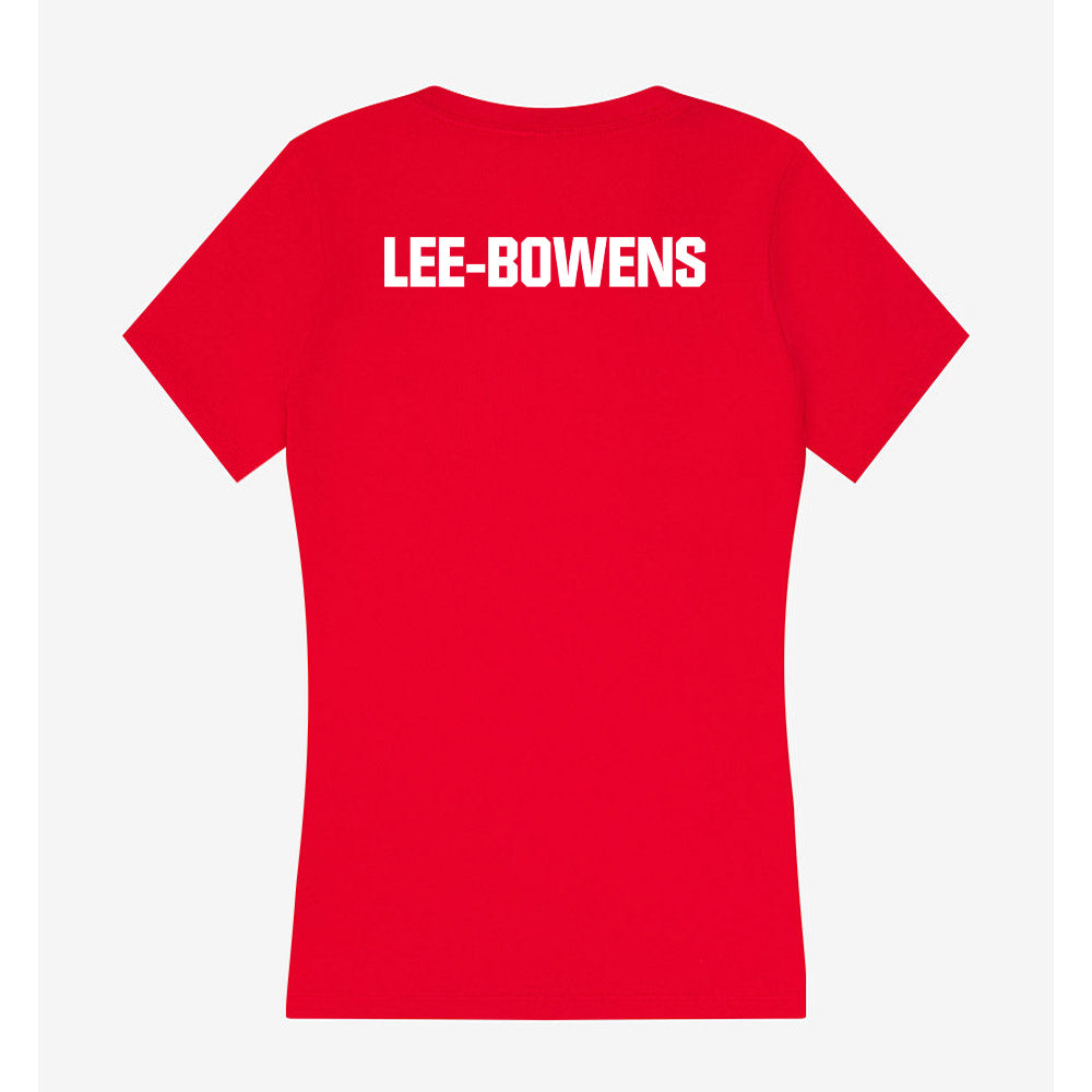 Liberty - NCAA Women's Track & Field : Mia Lee-Bowens - Women's V-Neck T-Shirt-1