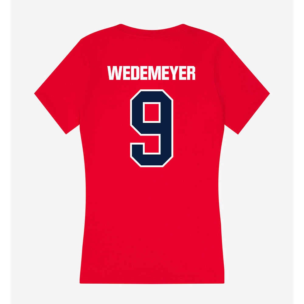 Liberty - NCAA Women's Soccer : Isabella Wedemeyer - Women's V-Neck T-Shirt-1