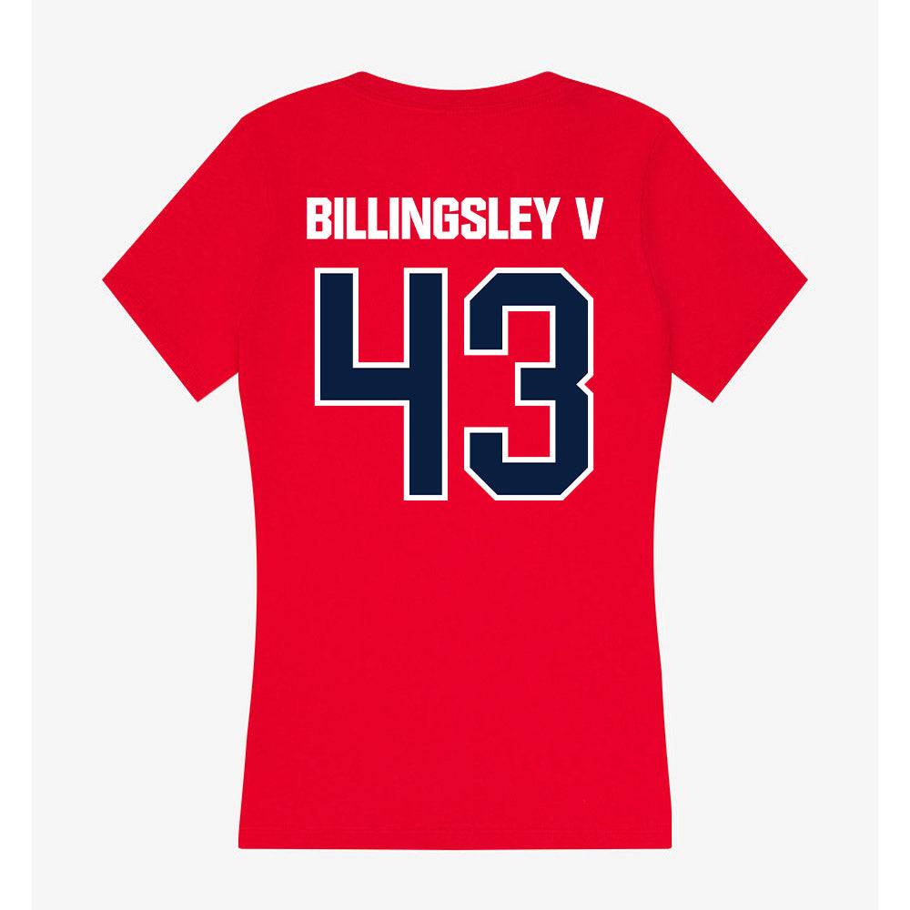 Liberty - NCAA Football : Jay Billingsley V - Women's V-Neck T-Shirt-1