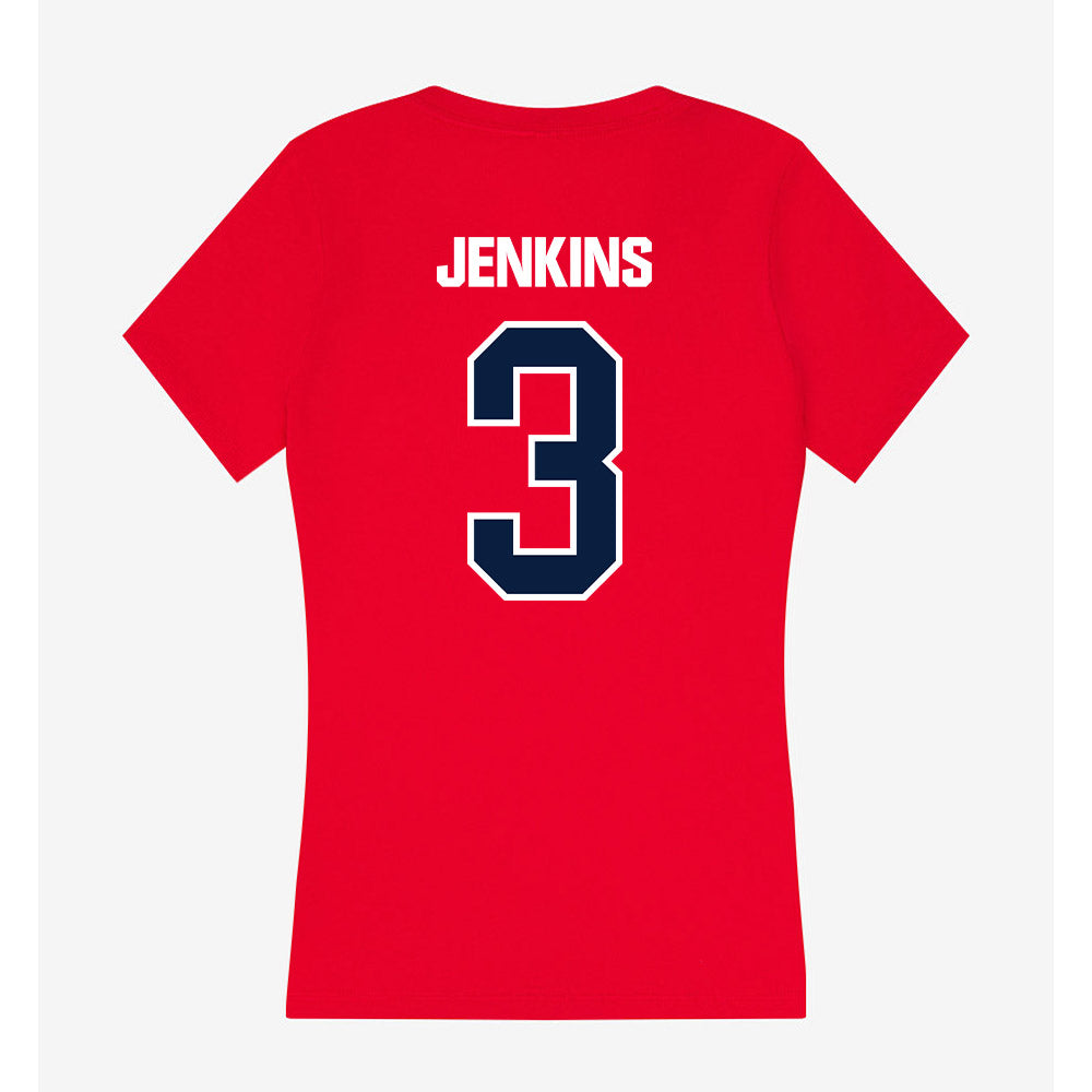 Liberty - NCAA Women's Soccer : Brooklyn Jenkins - Women's V-Neck T-Shirt-1