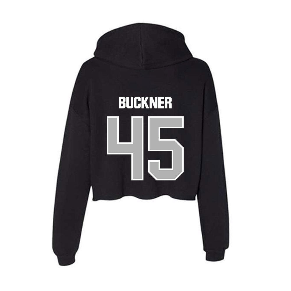 Troy - NCAA Baseball : Judah Buckner - Women's Crop Fleece Hoodie-1