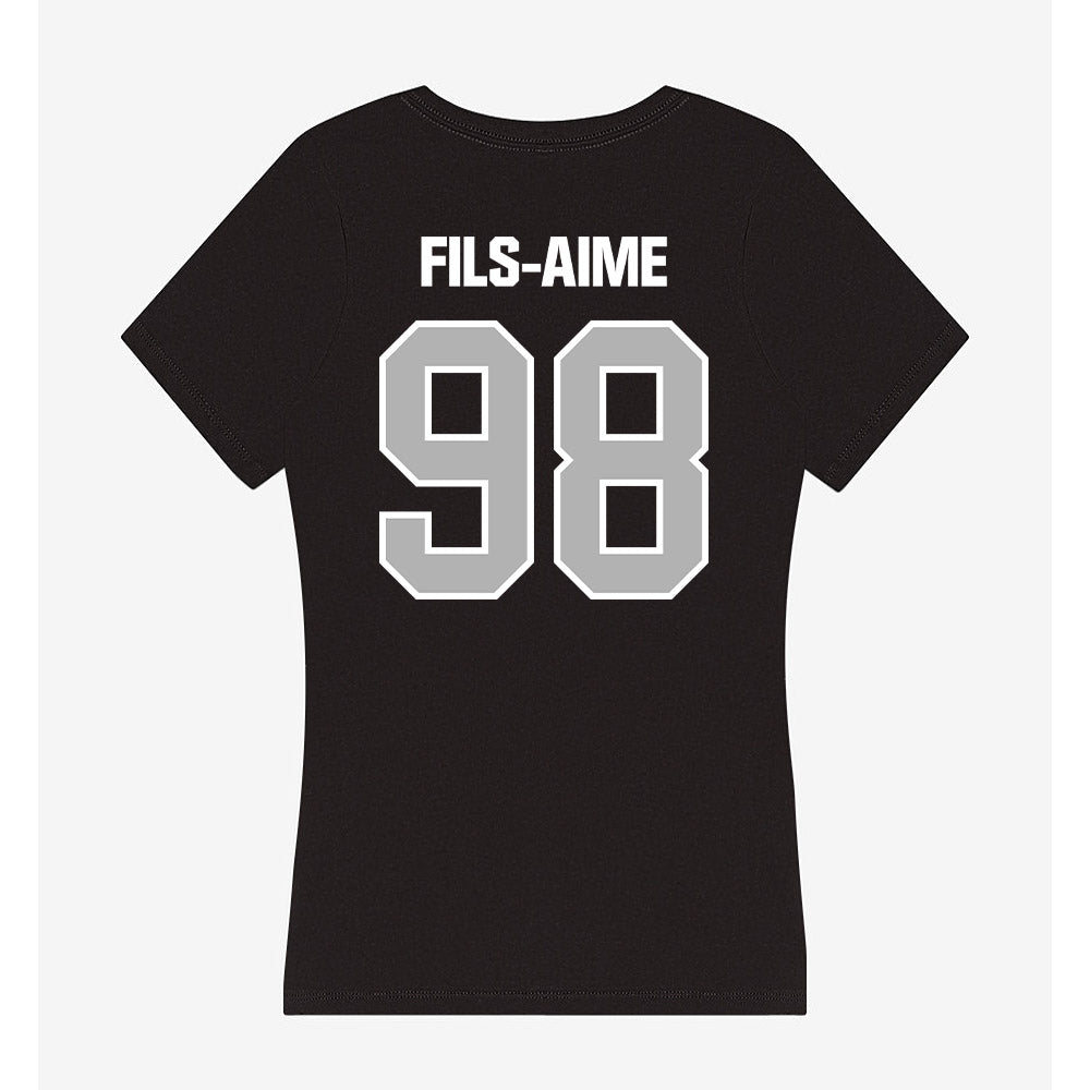 Troy - NCAA Football : Jamel Fils-Aime - Women's V-Neck T-Shirt-1