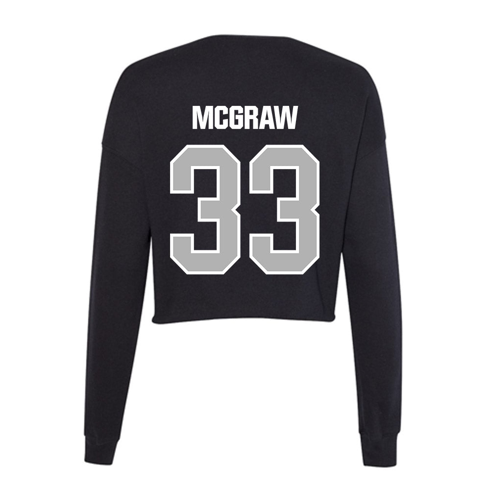 Troy - NCAA Baseball : Gregory McGraw - Women's Cropped Crew Fleece-1