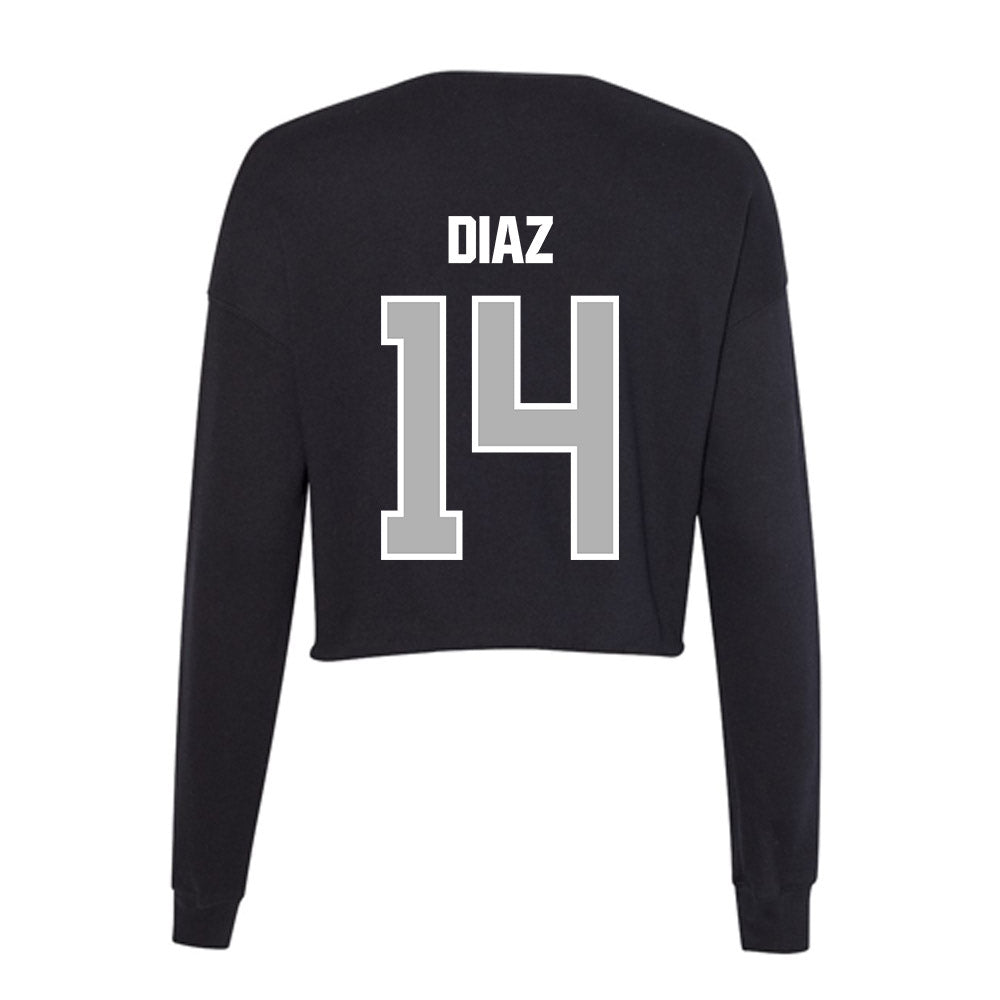 Troy - NCAA Baseball : Zaid Diaz - Women's Cropped Crew Fleece-1