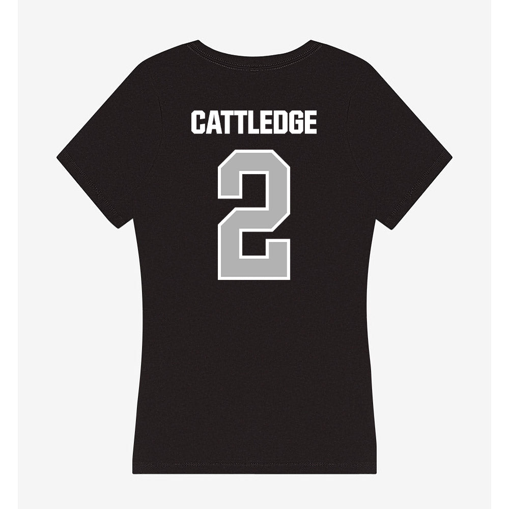 Troy - NCAA Football : Steven Cattledge - Women's V-Neck T-Shirt-1