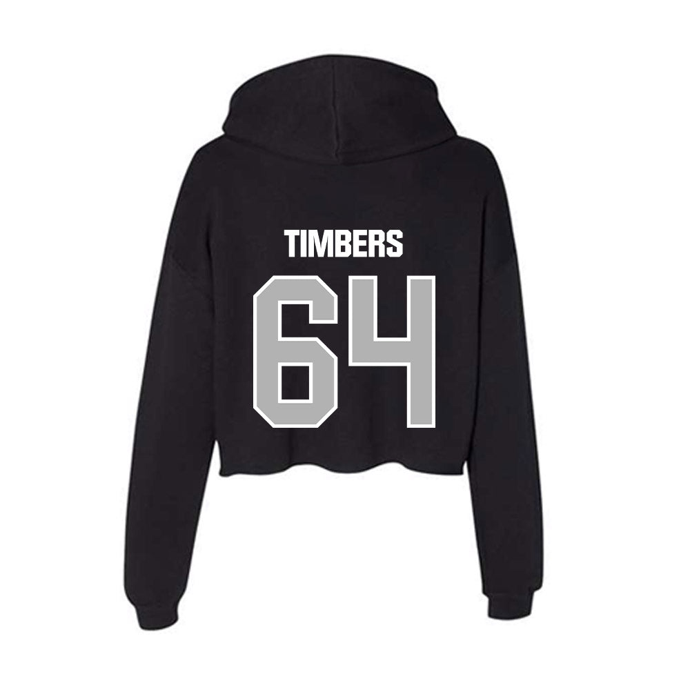 Troy - NCAA Football : Ricky Timbers - Women's Crop Fleece Hoodie-1