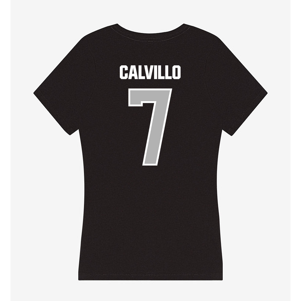 Troy - NCAA Women's Volleyball : Kalina Calvillo - Women's V-Neck T-Shirt-1