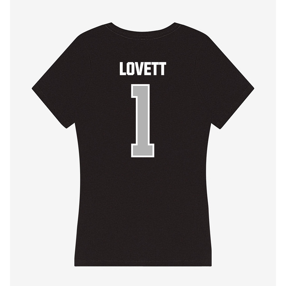 Troy - NCAA Football : Jordan Lovett - Women's V-Neck T-Shirt-1