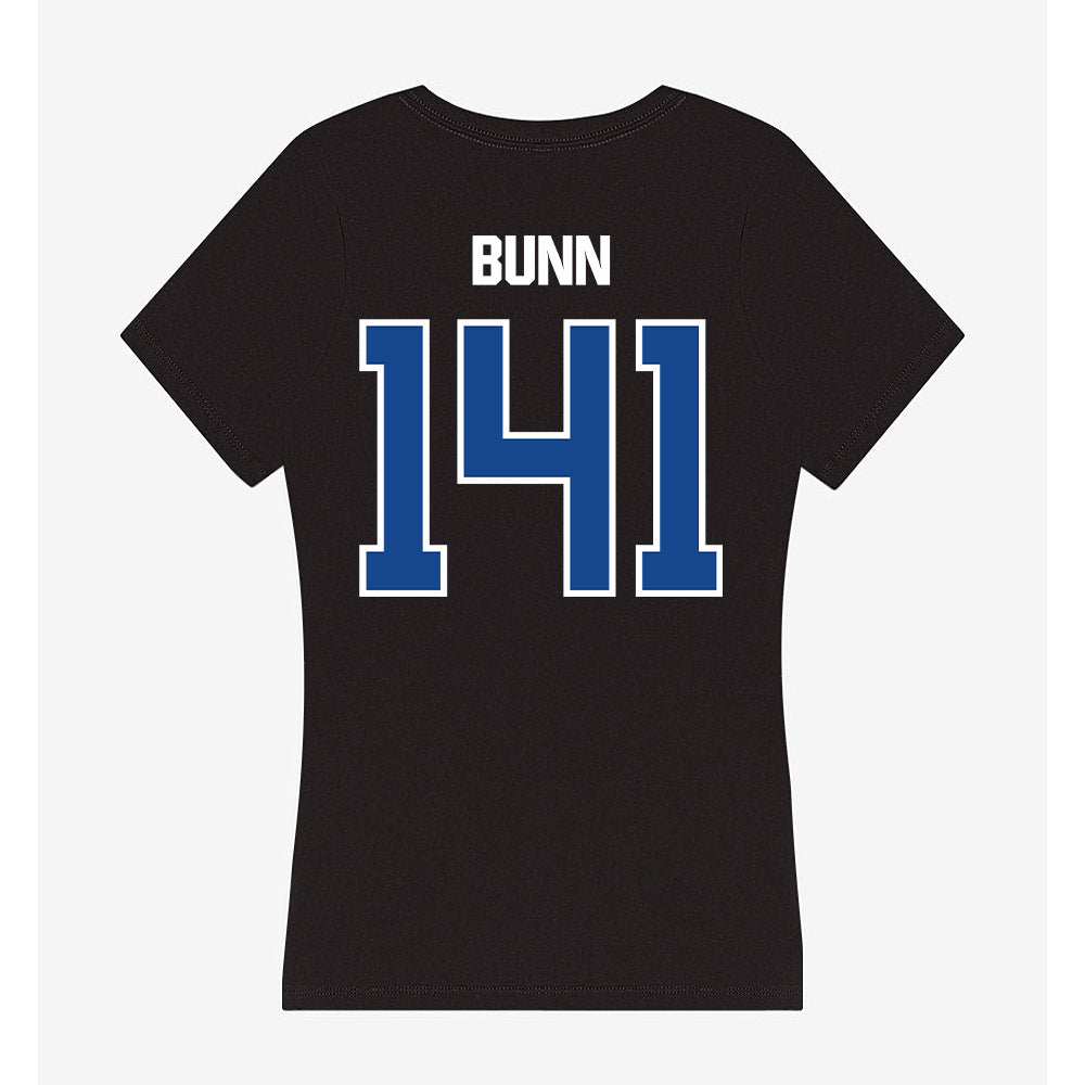 Grand Valley - NCAA Wrestling : Elijah Bunn - Women's V-Neck T-Shirt-1