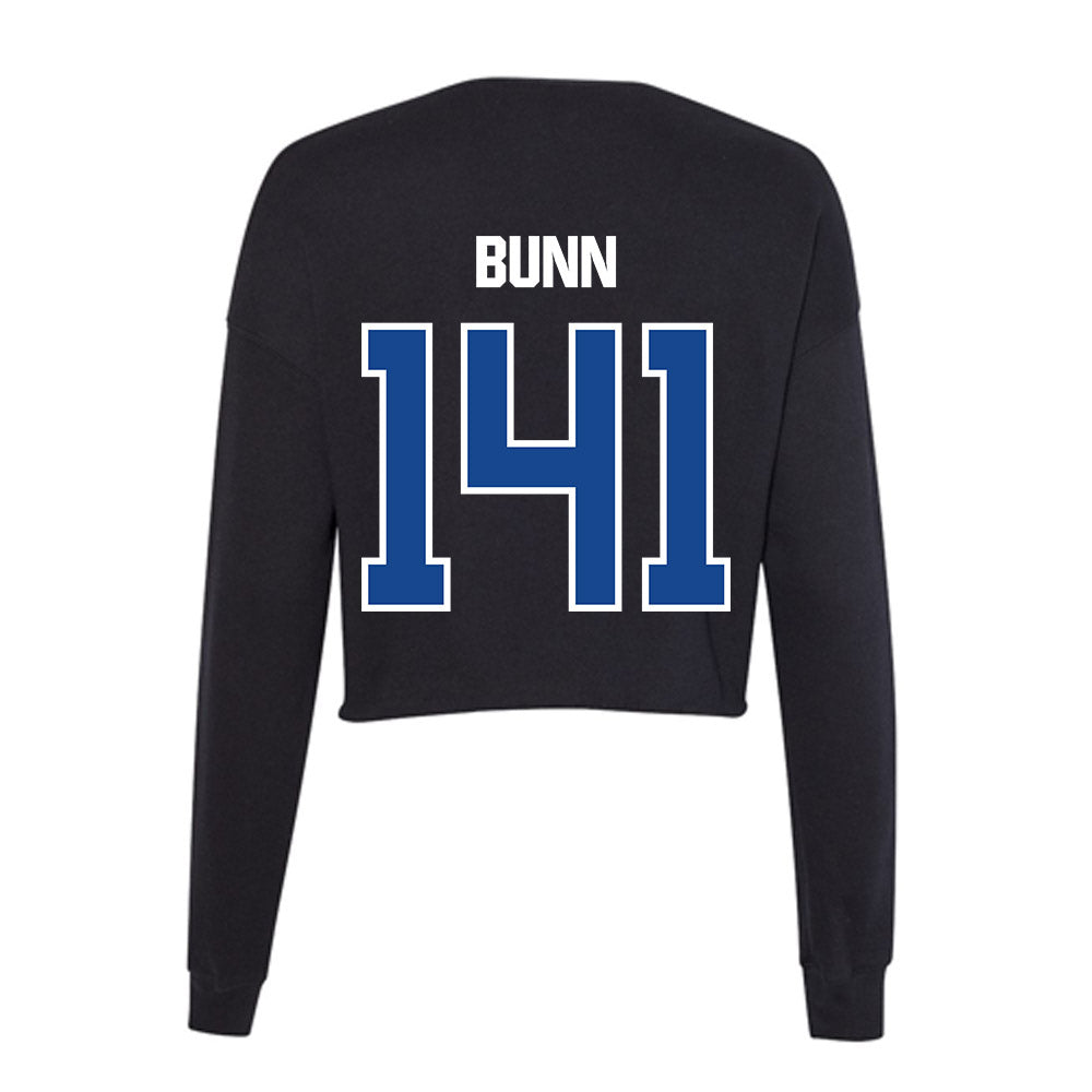 Grand Valley - NCAA Wrestling : Elijah Bunn - Women's Cropped Crew Fleece-1