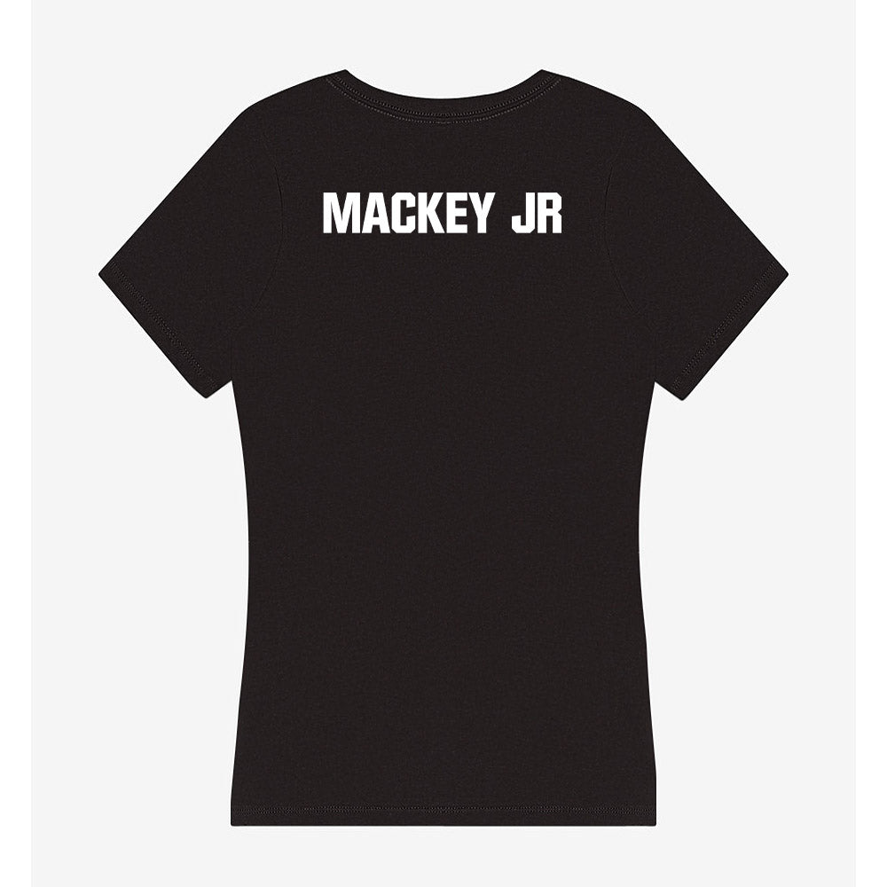 Grand Valley - NCAA Men's Track & Field : James Mackey Jr - Women's V-Neck T-Shirt-1