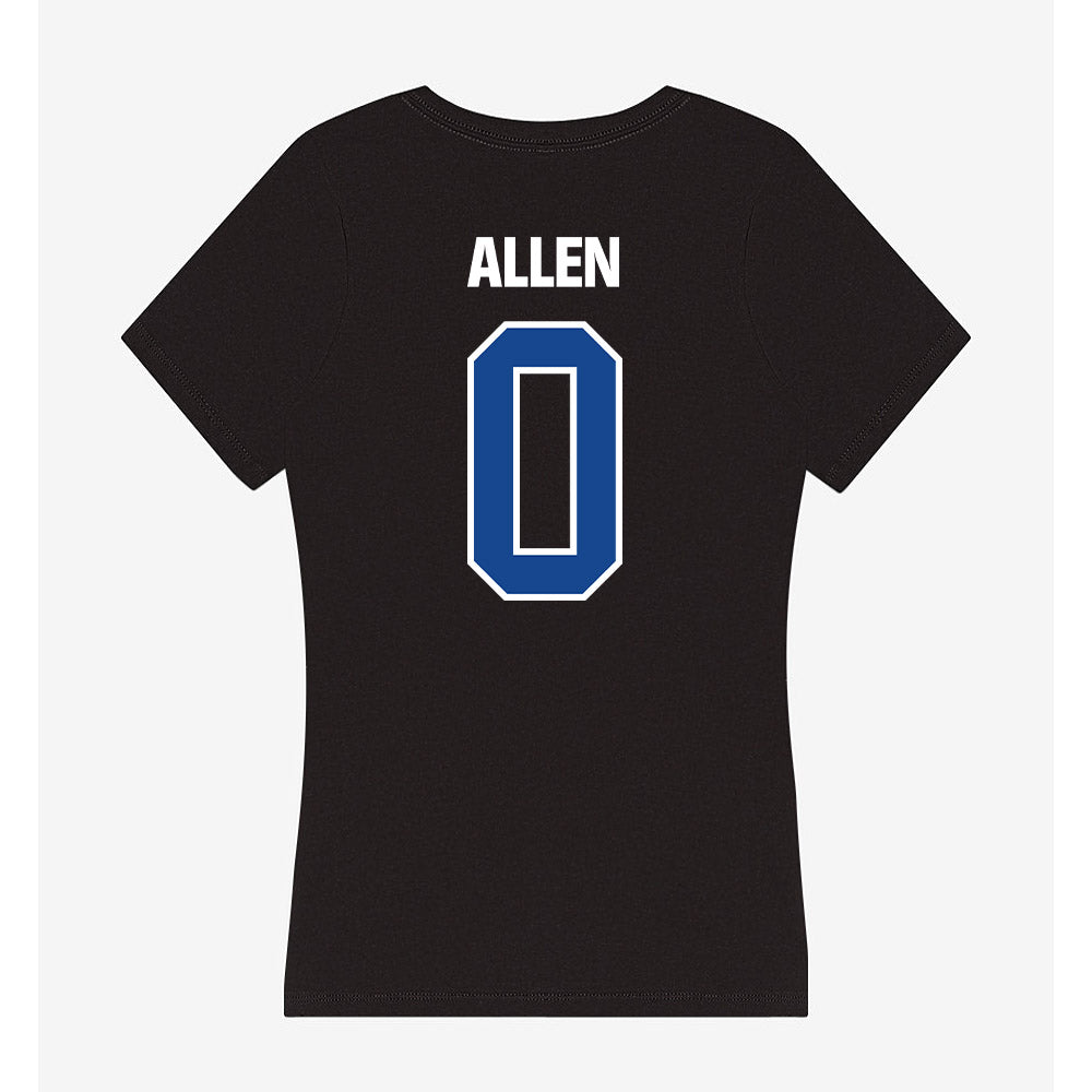 Grand Valley - NCAA Men's Basketball : Antaune Allen - Women's V-Neck T-Shirt-1