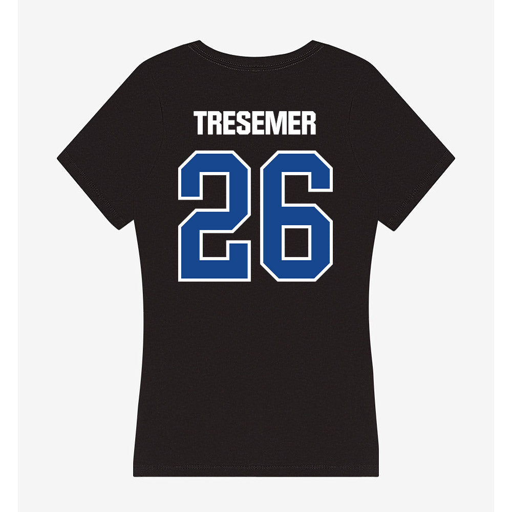 Grand Valley - NCAA Baseball : Tanner Tresemer - Women's V-Neck T-Shirt-1