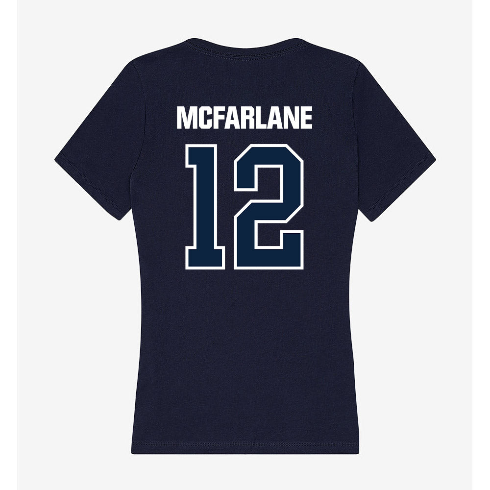 UNF - NCAA Men's Soccer : Michael McFarlane - Women's V-Neck T-Shirt-1