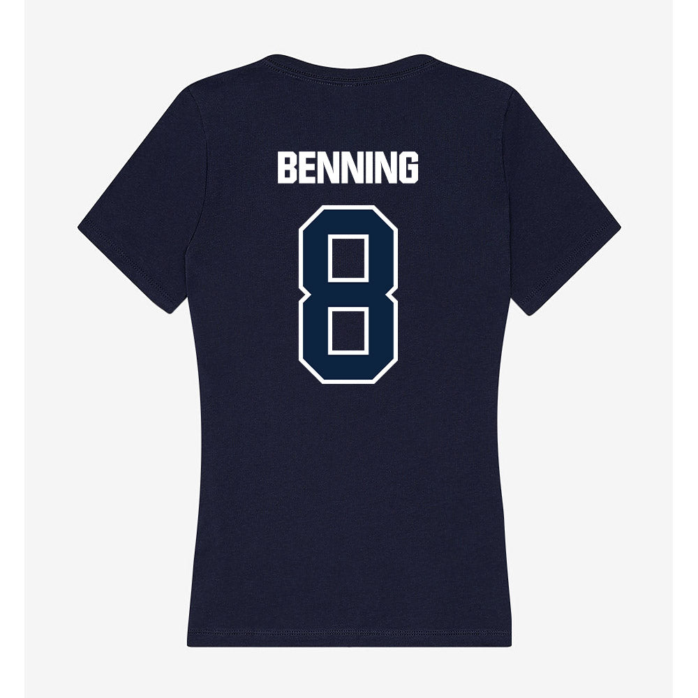 UNF - NCAA Softball : Allison Benning - Women's V-Neck T-Shirt-1
