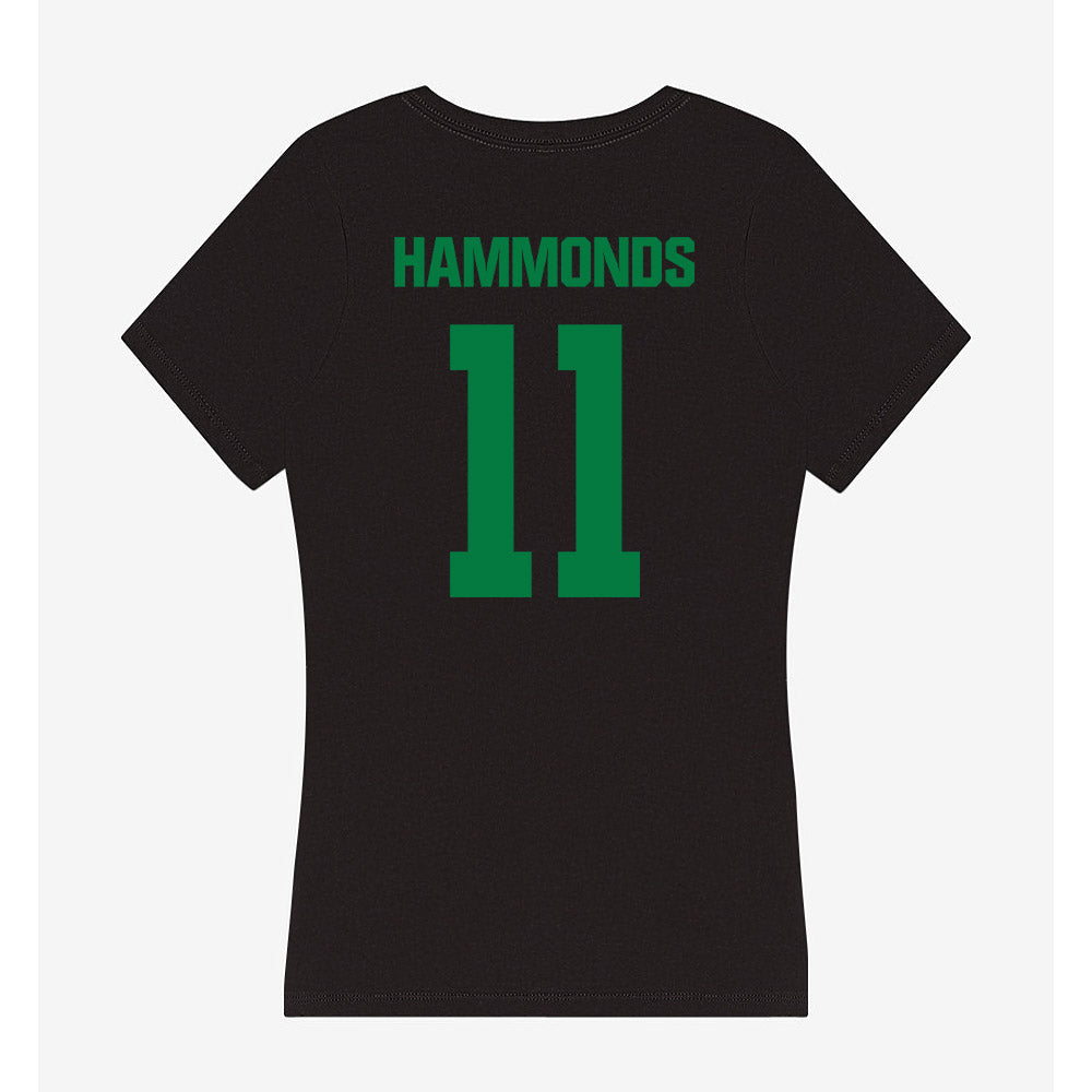 North Texas - NCAA Football : Quinton Hammonds - Women's V-Neck T-Shirt-1