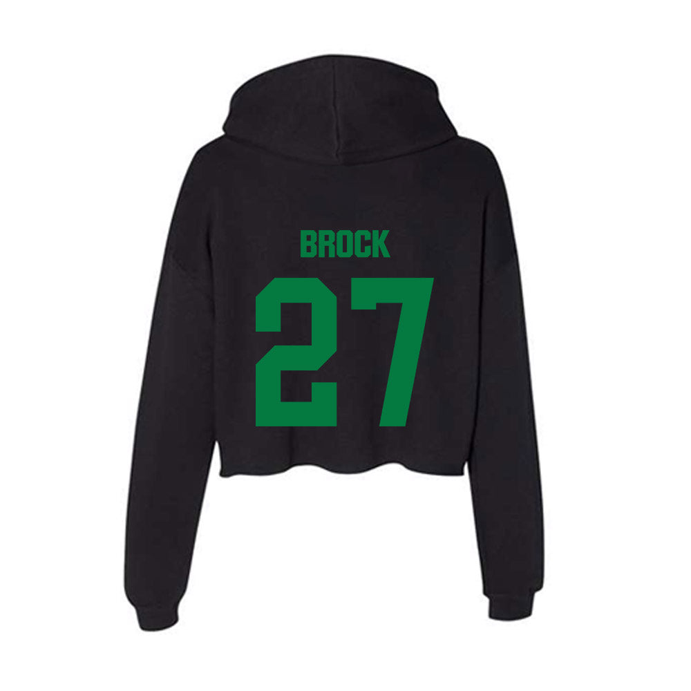 North Texas - NCAA Softball : Katy Brock - Women's Crop Fleece Hoodie-1