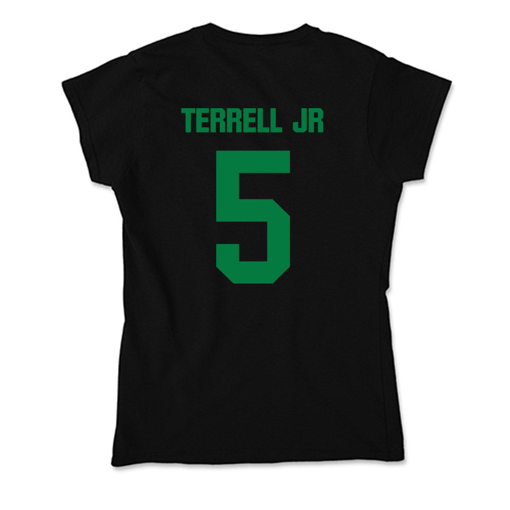 North Texas - NCAA Men's Basketball : david terrell jr - Soft Style Women’s T-Shirt-1