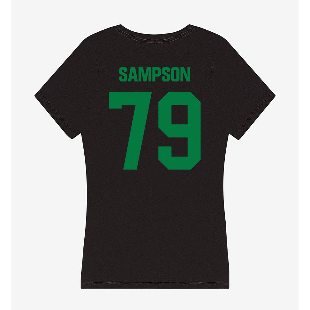 North Texas - NCAA Football : Howard Sampson - Women's V-Neck T-Shirt-1