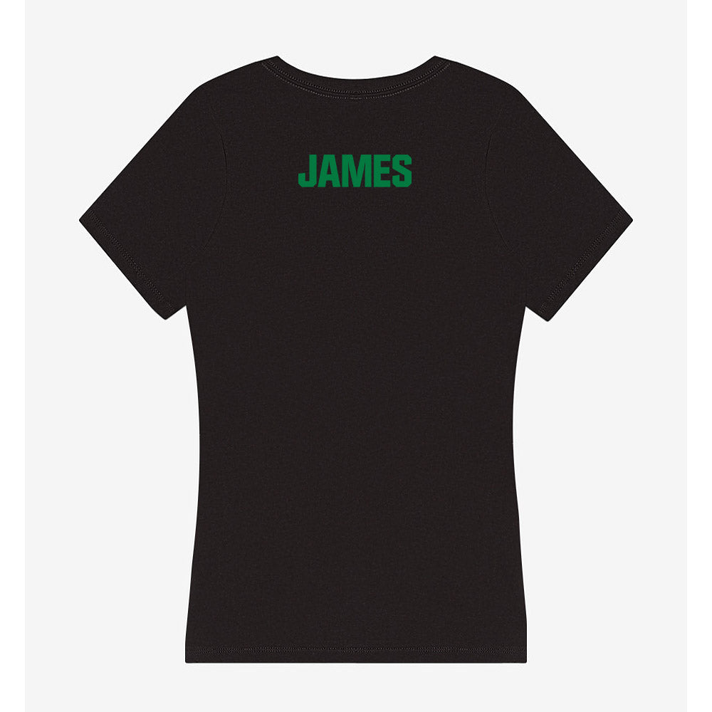 North Texas - NCAA Women's Track & Field : Dionna James - Women's V-Neck T-Shirt-1