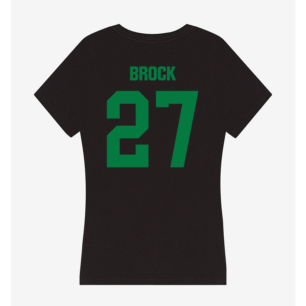 North Texas - NCAA Softball : Katy Brock - Women's V-Neck T-Shirt-1